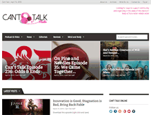 Tablet Screenshot of cant-talk.com